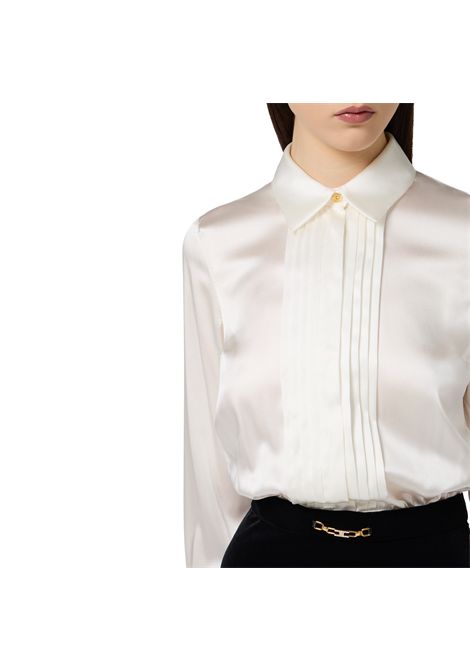 Red Carpet dress in satin and velvet ELISABETTA FRANCHI | dress | ABR4657E2309